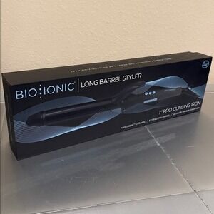 Bio Ionic Long Barrel Curling Iron Styler 1" NEW Extra long barrel Bioionic